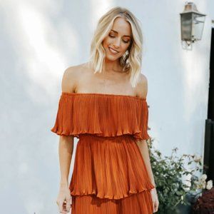 Baltic Born Zarra Spice Pleated Dress